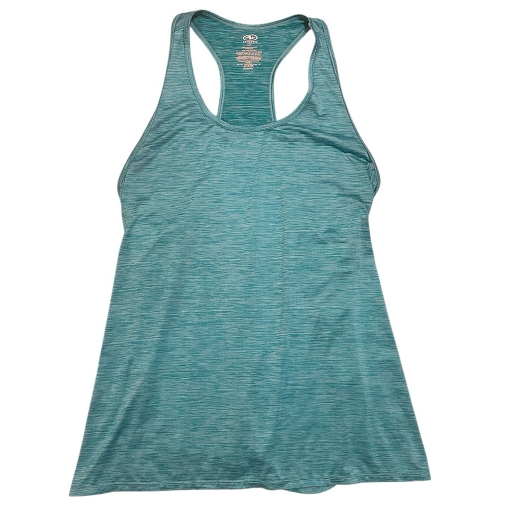 ATHLETIC WORKS Loose Fitting Teal Racerback Tunic Tank